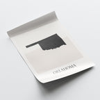 oklahoma usa map poster - minimalist boho wall art - digital download - image 4