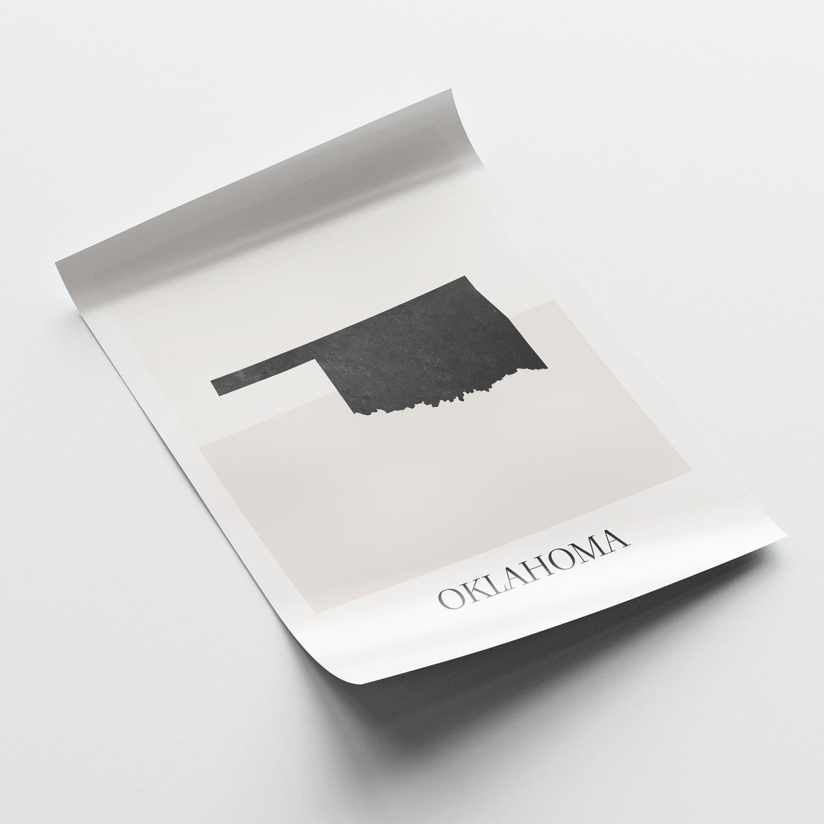 oklahoma usa map poster - minimalist boho wall art - digital download - image 4