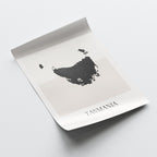 tasmania australia map poster - minimalist boho wall art - digital download - image 4