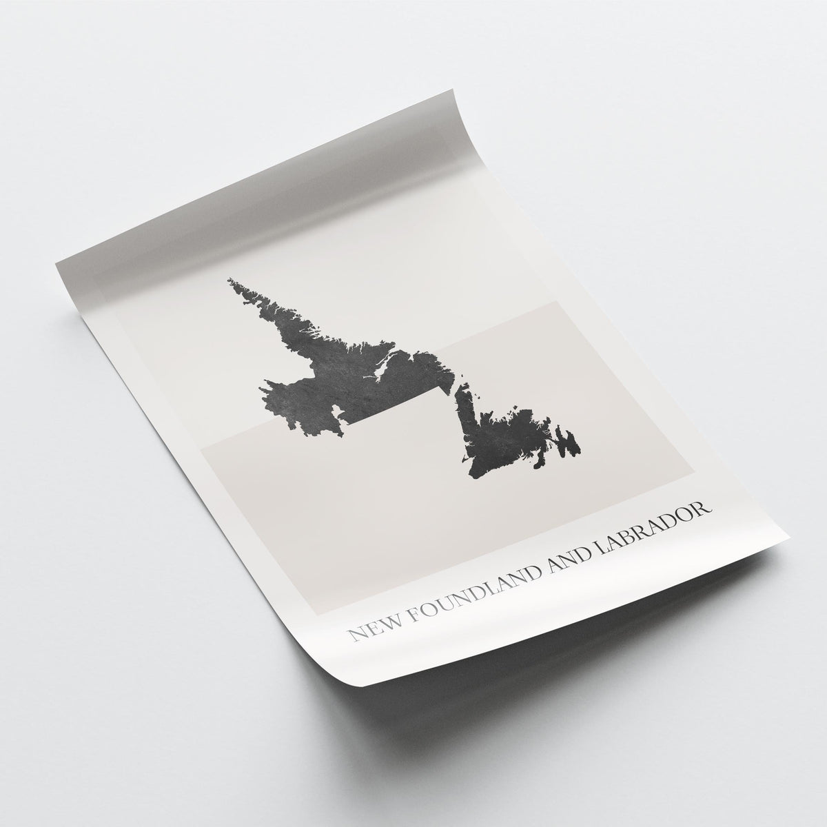 newfoundland and labrador canada map poster - minimalist boho wall art - digital download - image 4