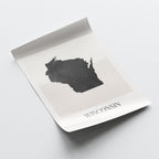 wisconsin usa map poster - minimalist boho wall art - digital download - image 4