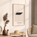 tennessee usa map poster - minimalist boho wall art - digital download - image 2