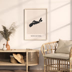 nova scotia canada map poster - minimalist boho wall art - digital download - image 3