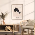 ontario canada map poster - minimalist boho wall art - digital download - image 3