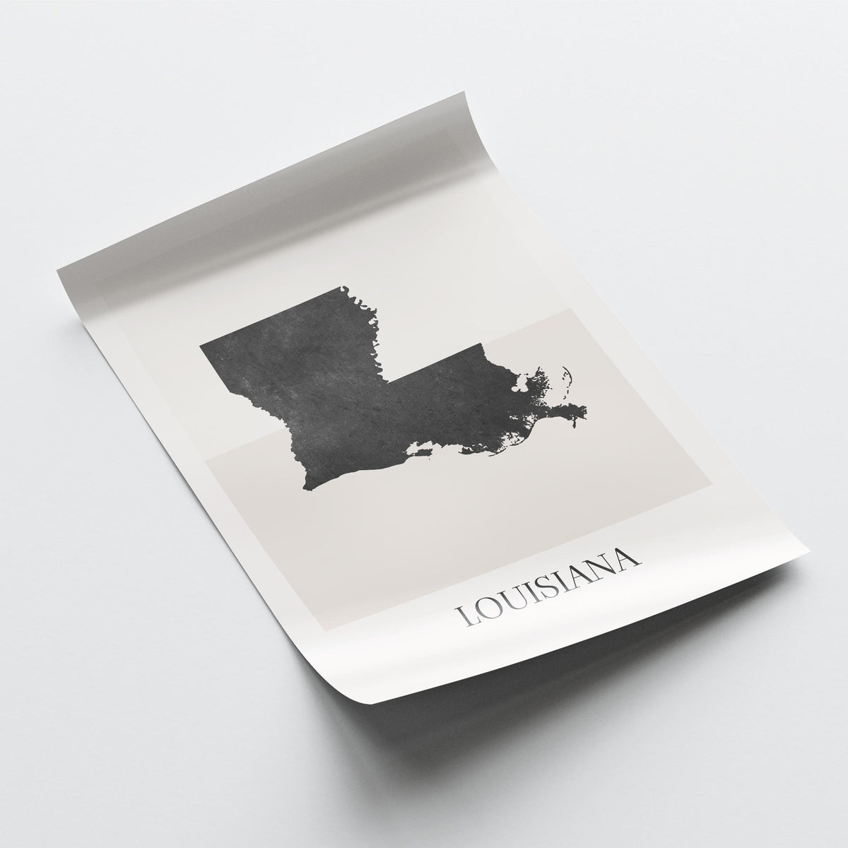 louisiana usa map poster - minimalist boho wall art - digital download - image 4