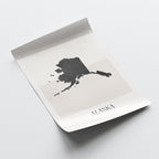 alaska usa map poster - minimalist boho wall art - digital download - image 4
