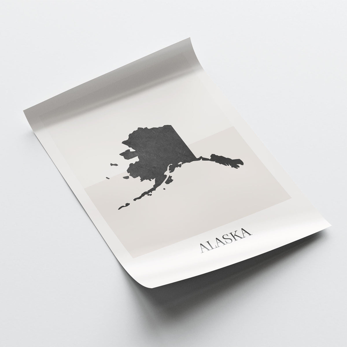 alaska usa map poster - minimalist boho wall art - digital download - image 4