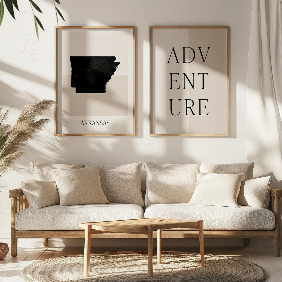 arkansas usa map poster - minimalist boho wall art - digital download - image 5
