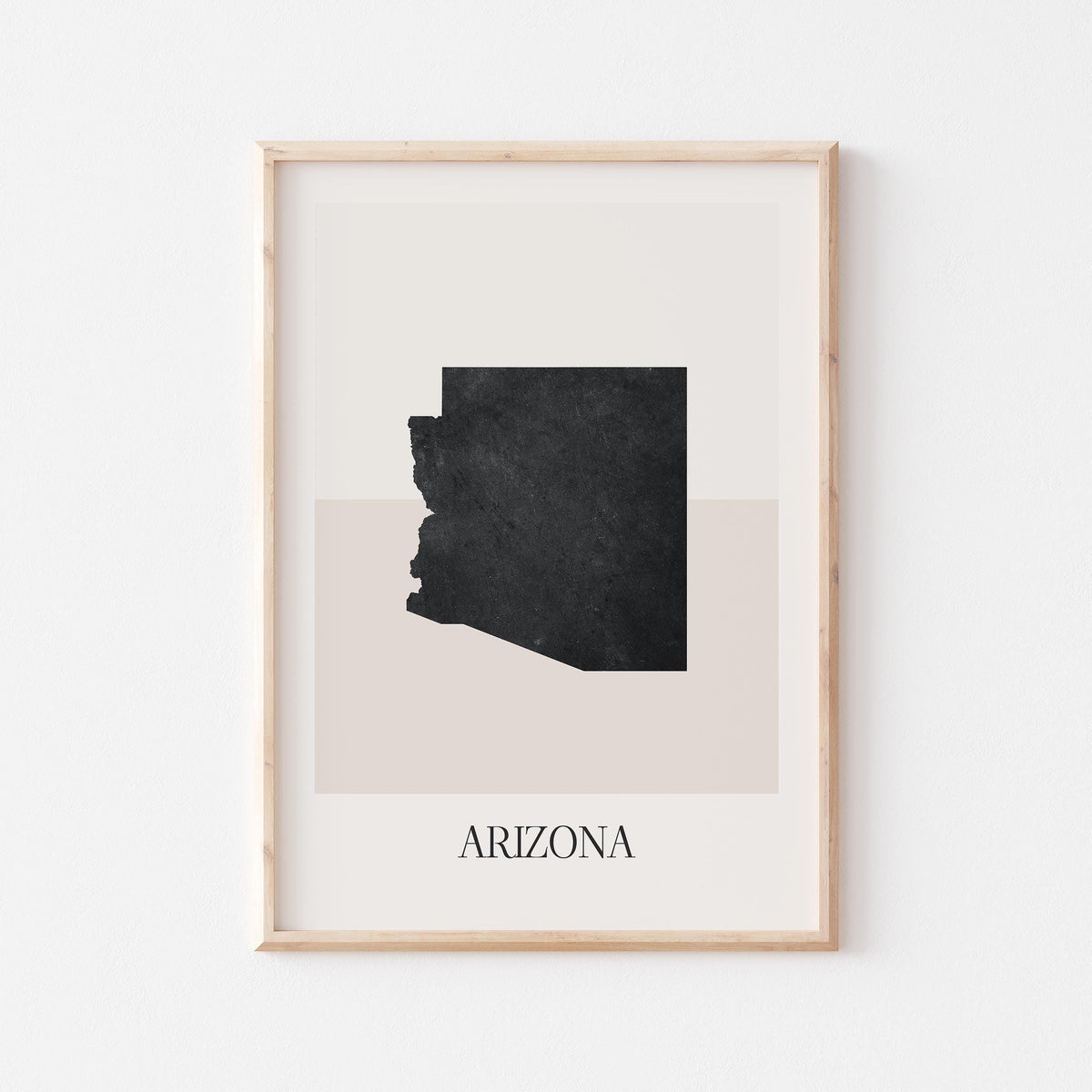 arizona usa map poster - minimalist boho wall art - digital download - image 1