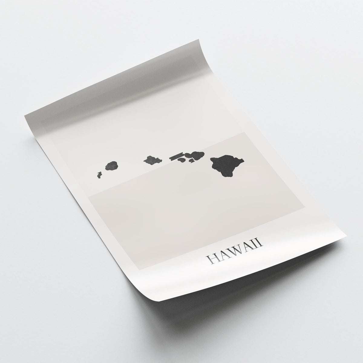 hawaii usa map poster - minimalist boho wall art - digital download - image 4