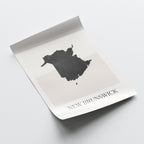 new brunswick canada map poster - minimalist boho wall art - digital download - image 4