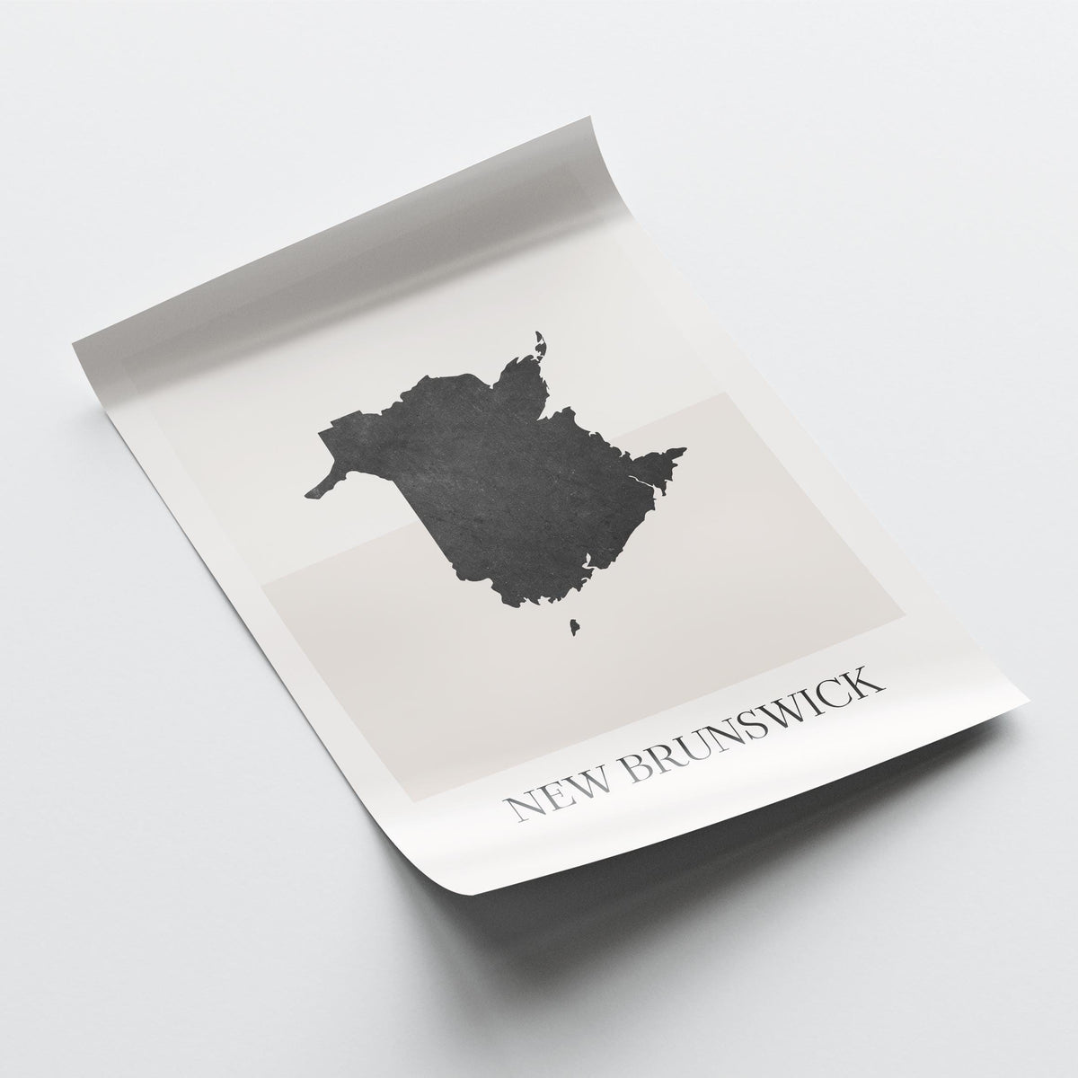 new brunswick canada map poster - minimalist boho wall art - digital download - image 4