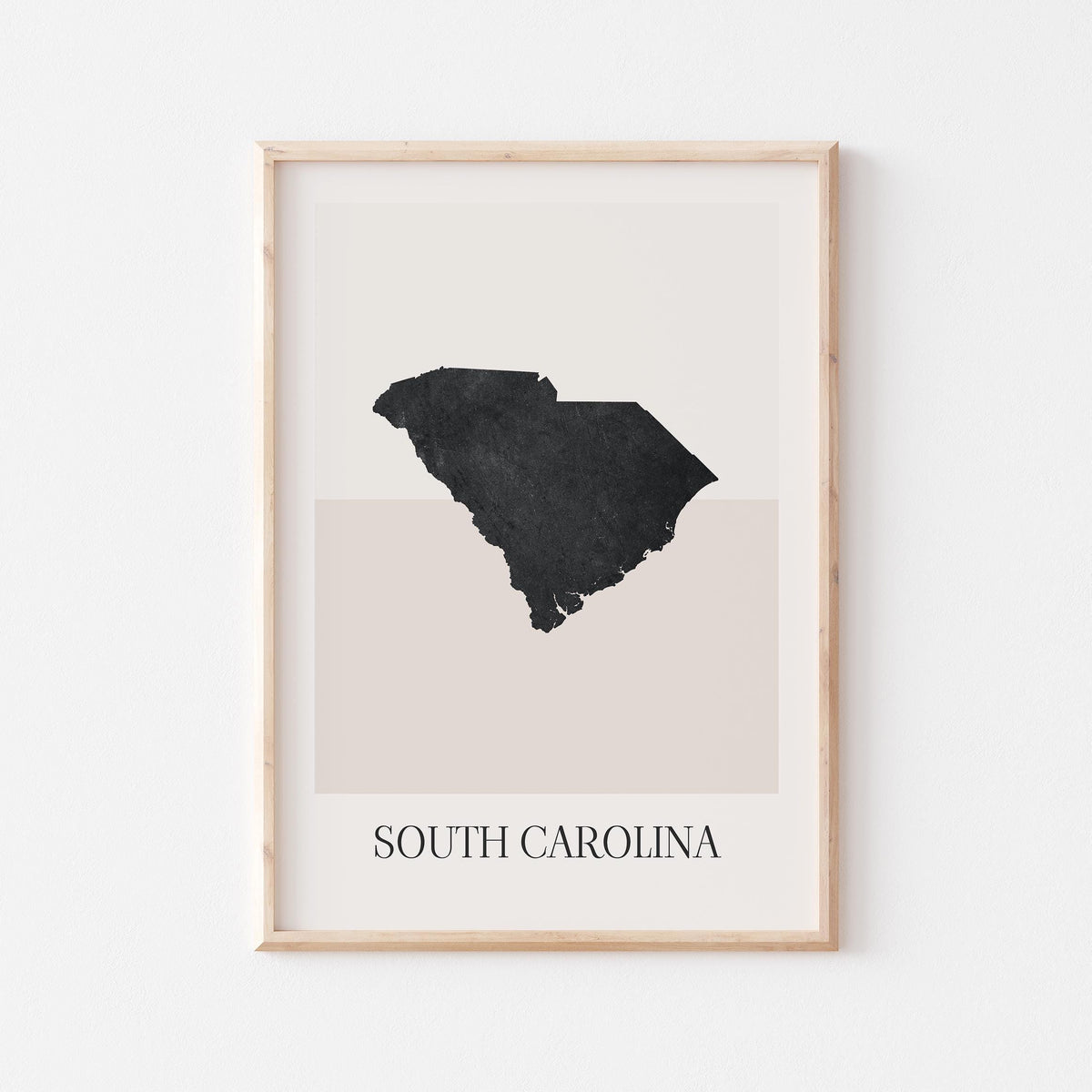 south carolina usa map poster - minimalist boho wall art - digital download - image 1