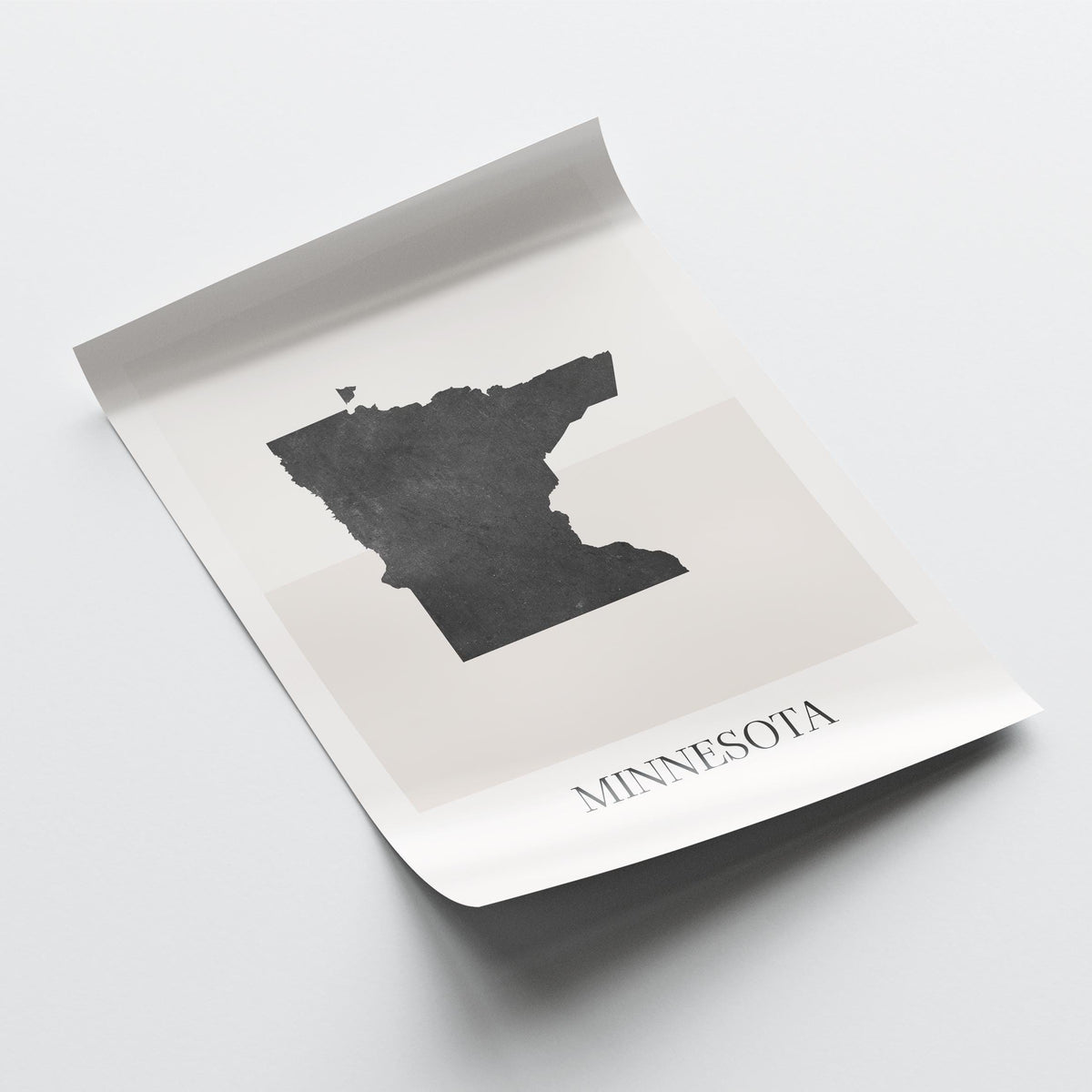 minnesota usa map poster - minimalist boho wall art - digital download - image 4