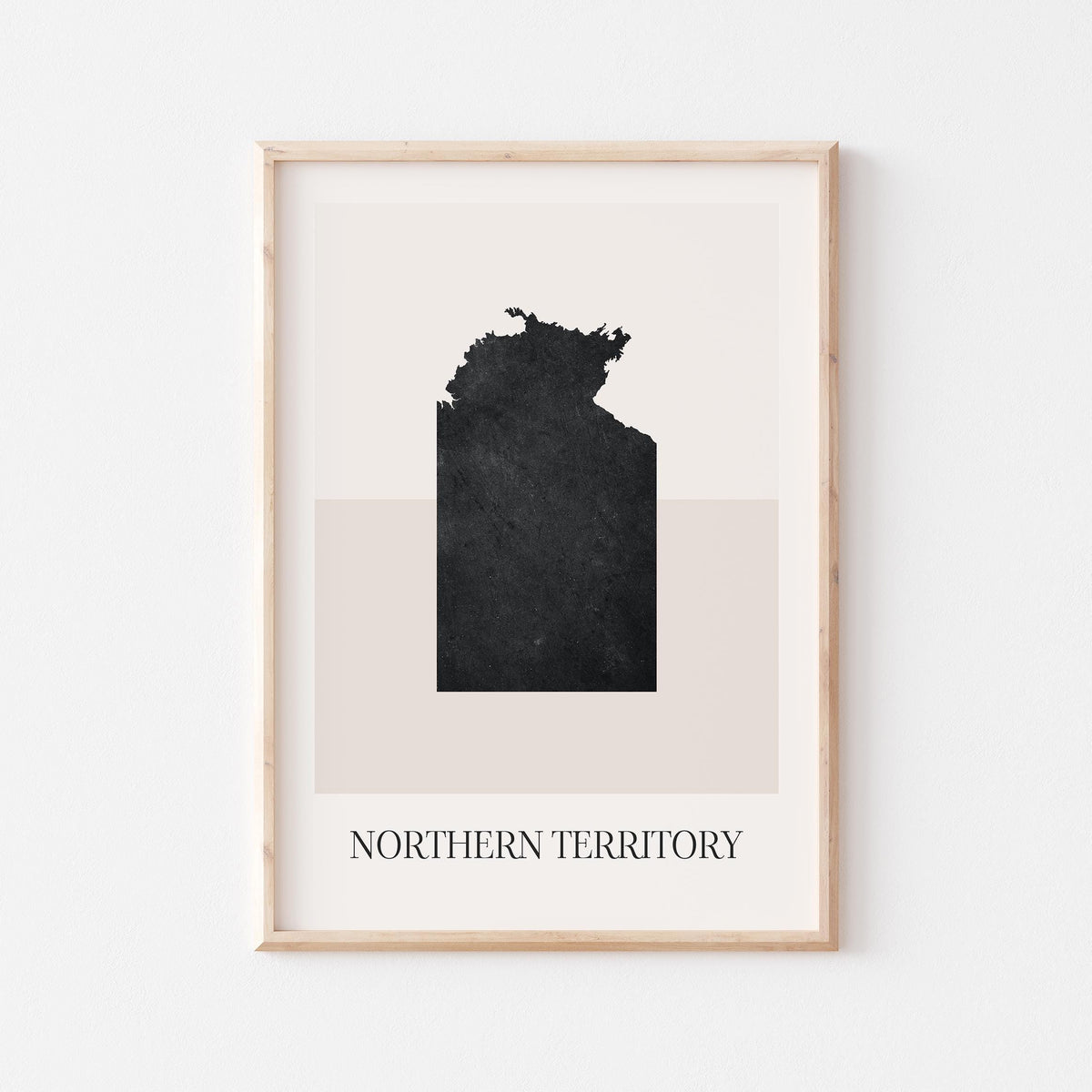 northern territory australia map poster - minimalist boho wall art - digital download - image 1
