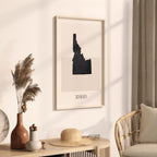 idaho usa map poster - minimalist boho wall art - digital download - image 2