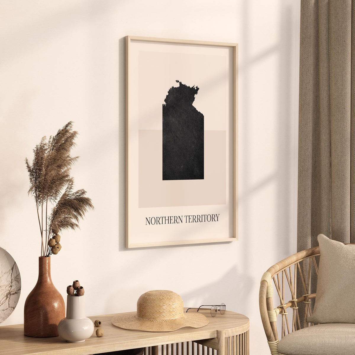 northern territory australia map poster - minimalist boho wall art - digital download - image 2