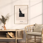 idaho usa map poster - minimalist boho wall art - digital download - image 3