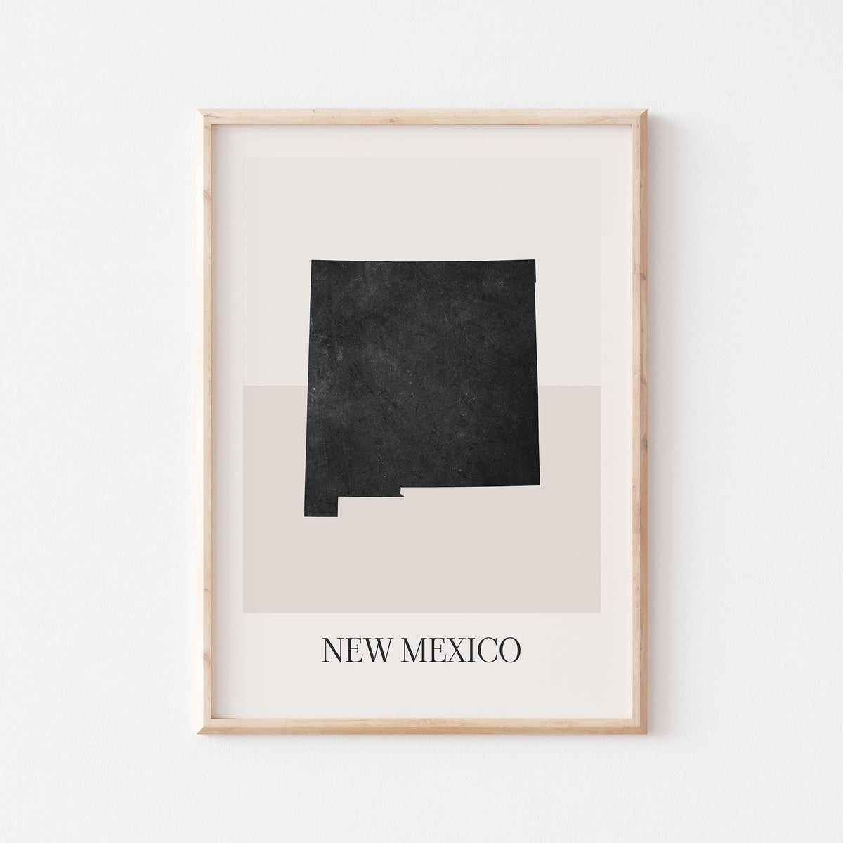 new mexico usa map poster - minimalist boho wall art - digital download - image 1
