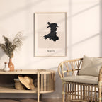 wales united kingdom map poster - minimalist boho wall art - digital download - image 3