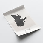 quebec canada map poster - minimalist boho wall art - digital download - image 4