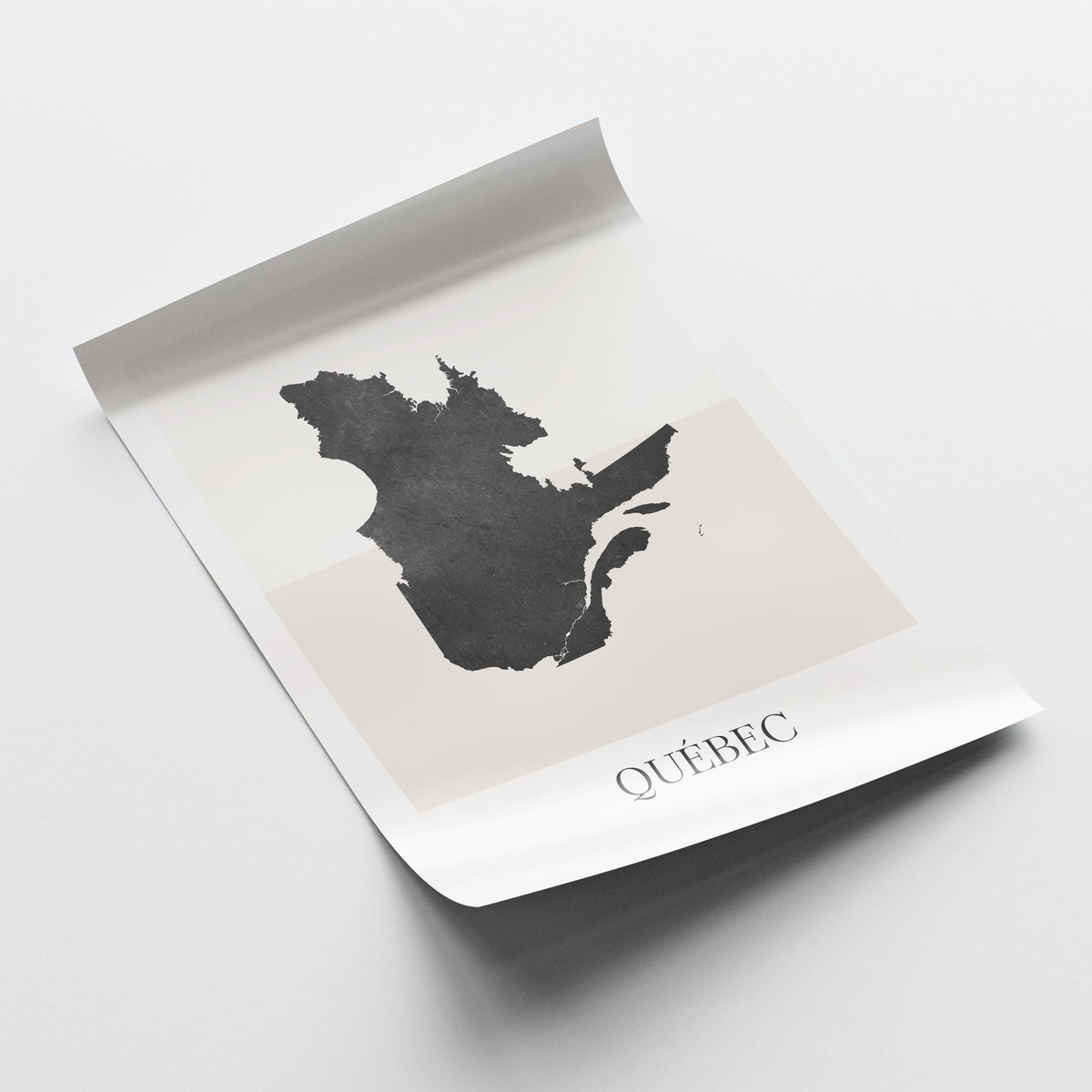 quebec canada map poster - minimalist boho wall art - digital download - image 4