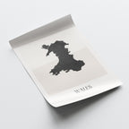 wales united kingdom map poster - minimalist boho wall art - digital download - image 4
