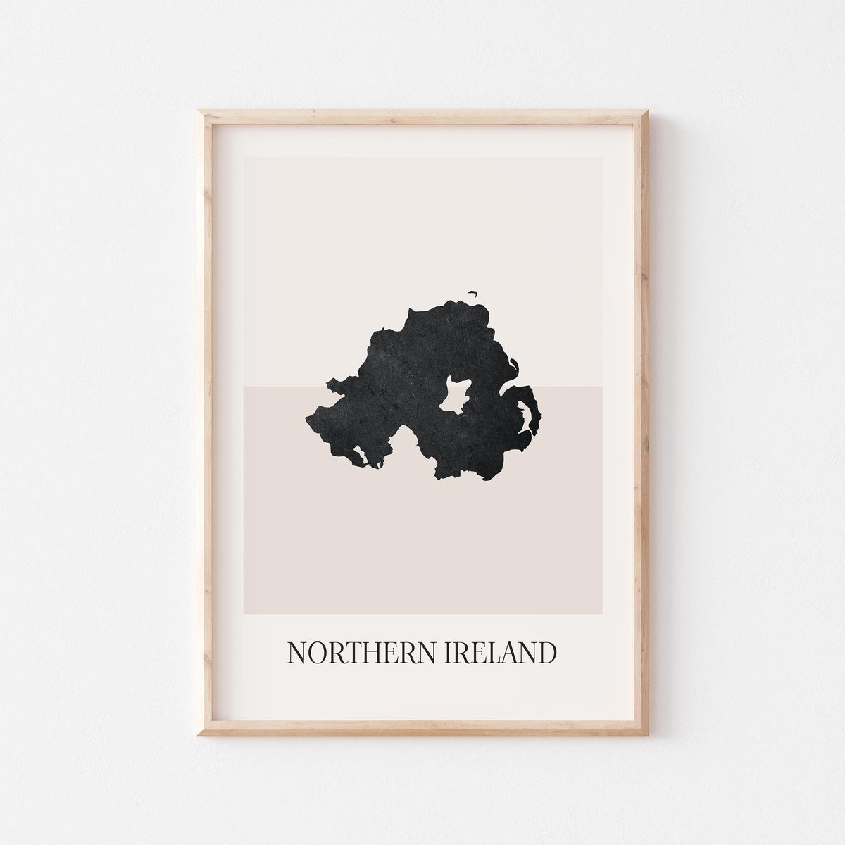 northern ireland united kingdom map poster - minimalist boho wall art - digital download - image 1