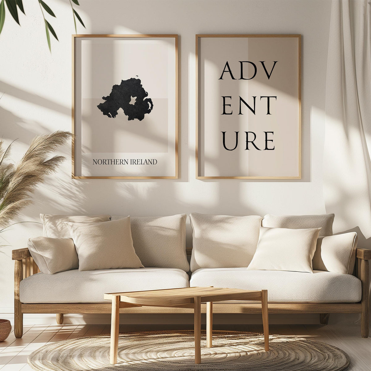 northern ireland united kingdom map poster - minimalist boho wall art - digital download - image 5