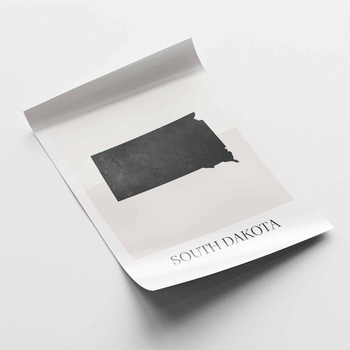 south dakota usa map poster - minimalist boho wall art - digital download - image 4