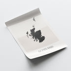 scotland united kingdom map poster - minimalist boho wall art - digital download - image 4