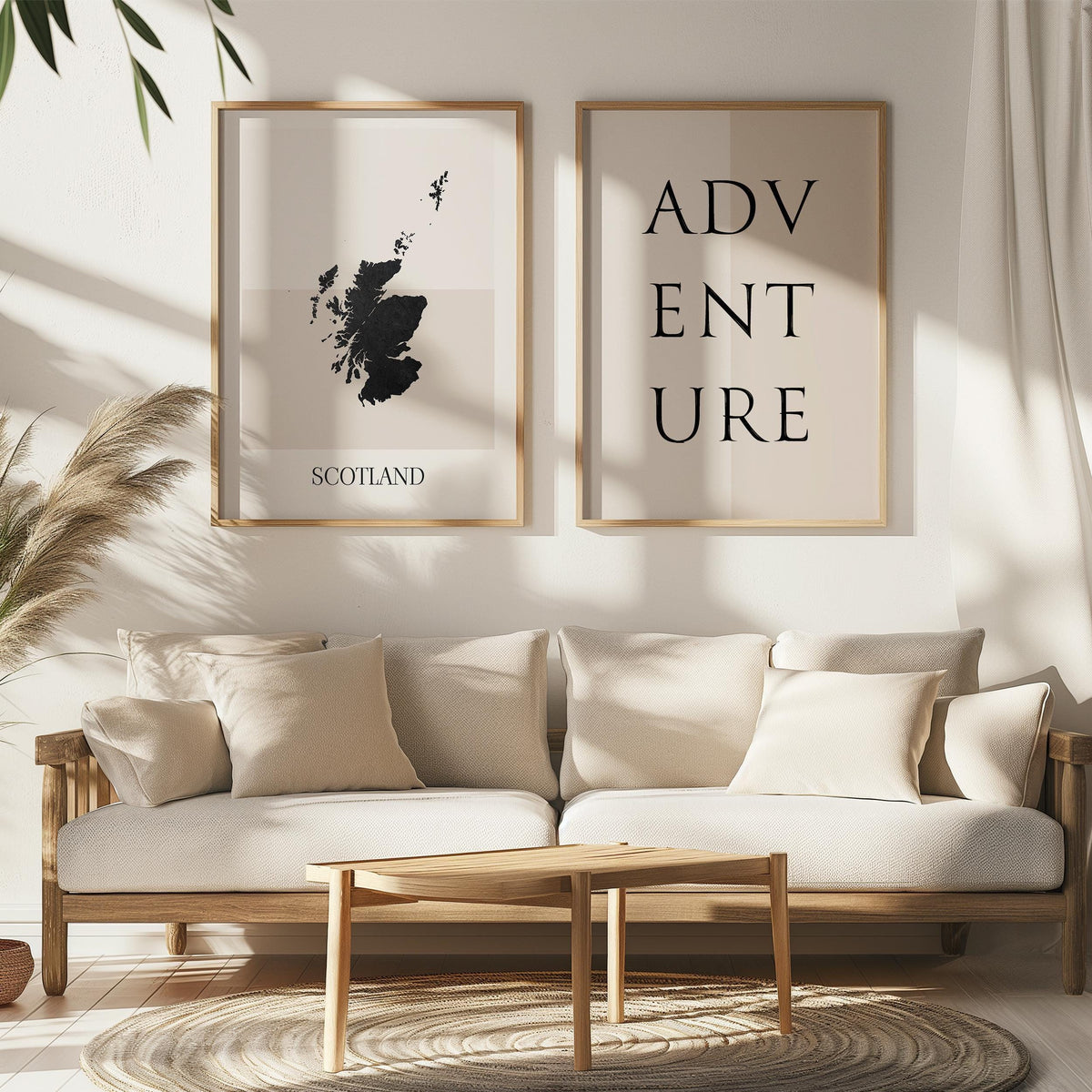 scotland united kingdom map poster - minimalist boho wall art - digital download - image 5