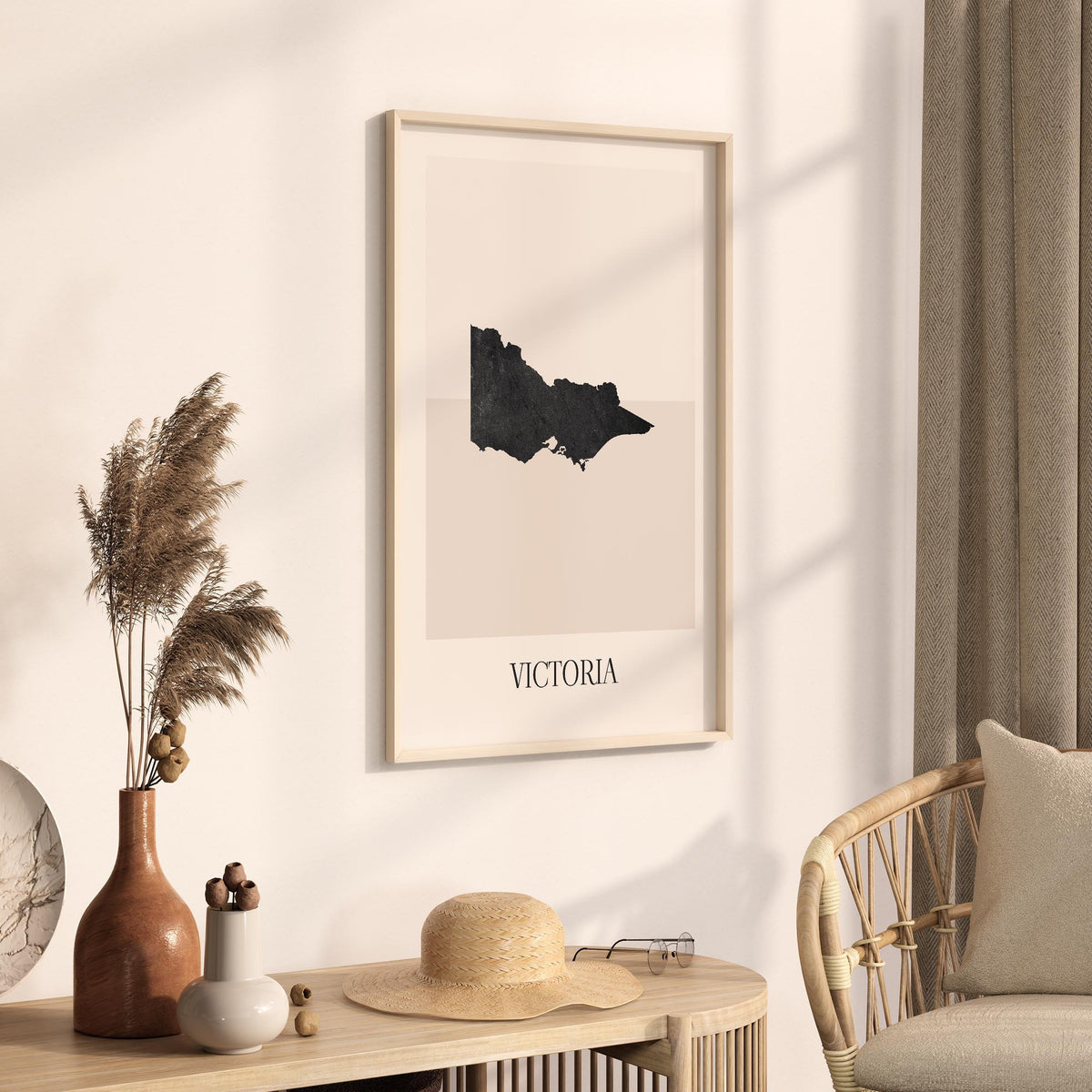 victoria australia map poster - minimalist boho wall art - digital download - image 2