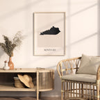 kentucky usa map poster - minimalist boho wall art - digital download - image 3