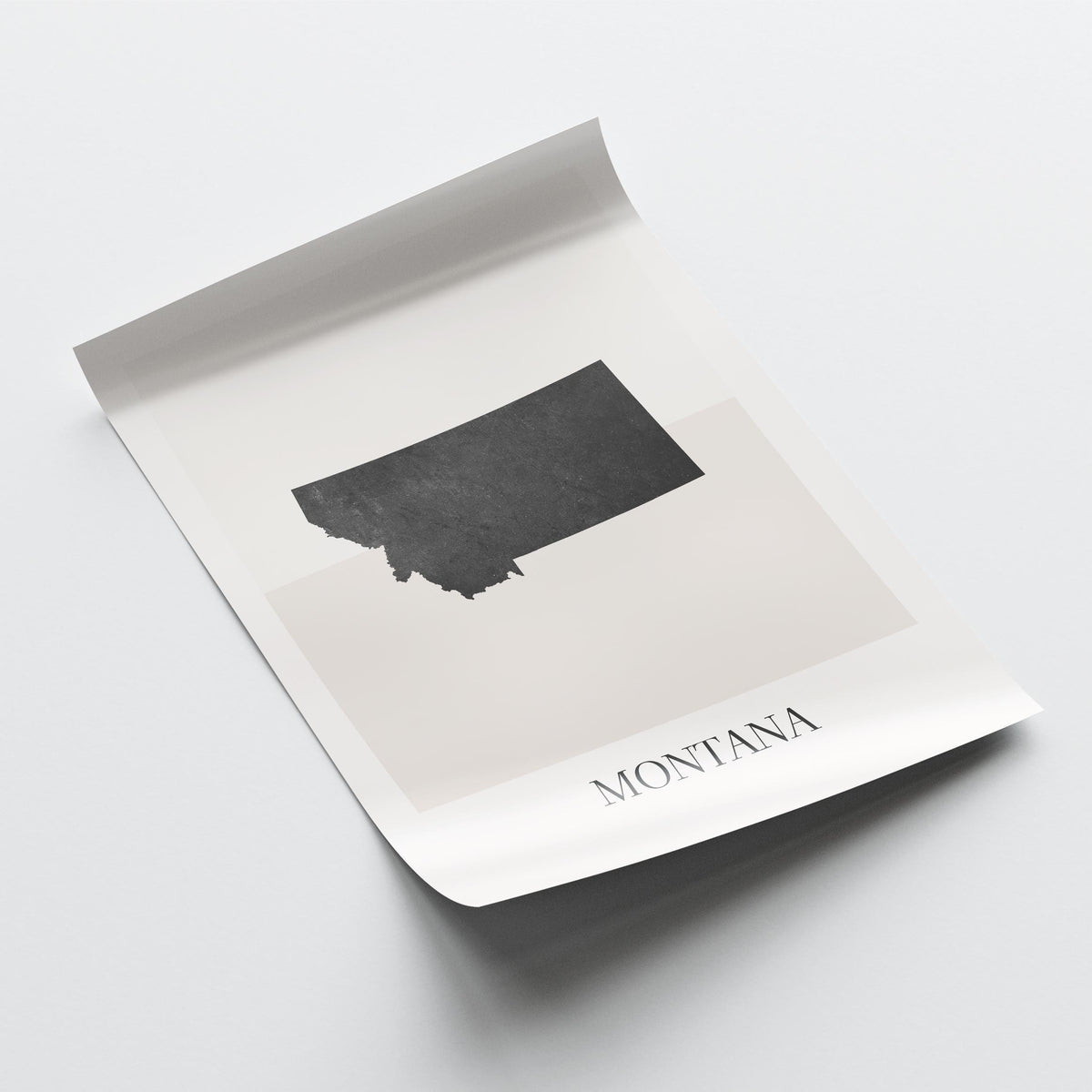 montana usa map poster - minimalist boho wall art - digital download - image 4