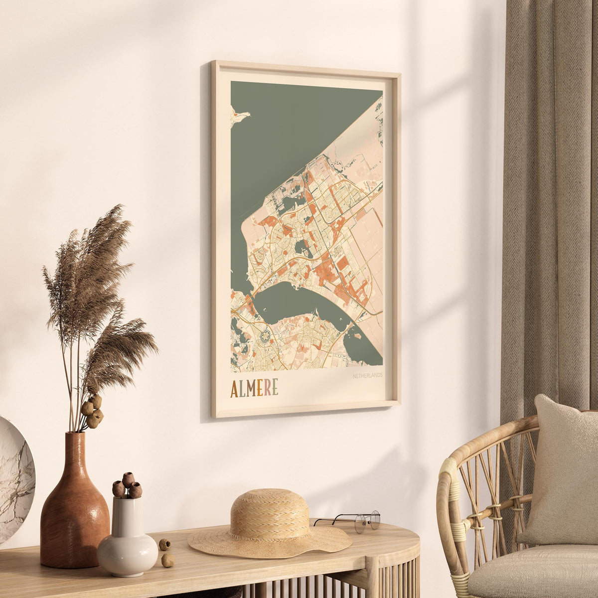 almere netherlands map poster - image 2
