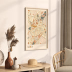 leiden netherlands map poster - image 2