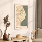volendam netherlands map poster - image 2