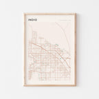 indio, california map poster - image 1