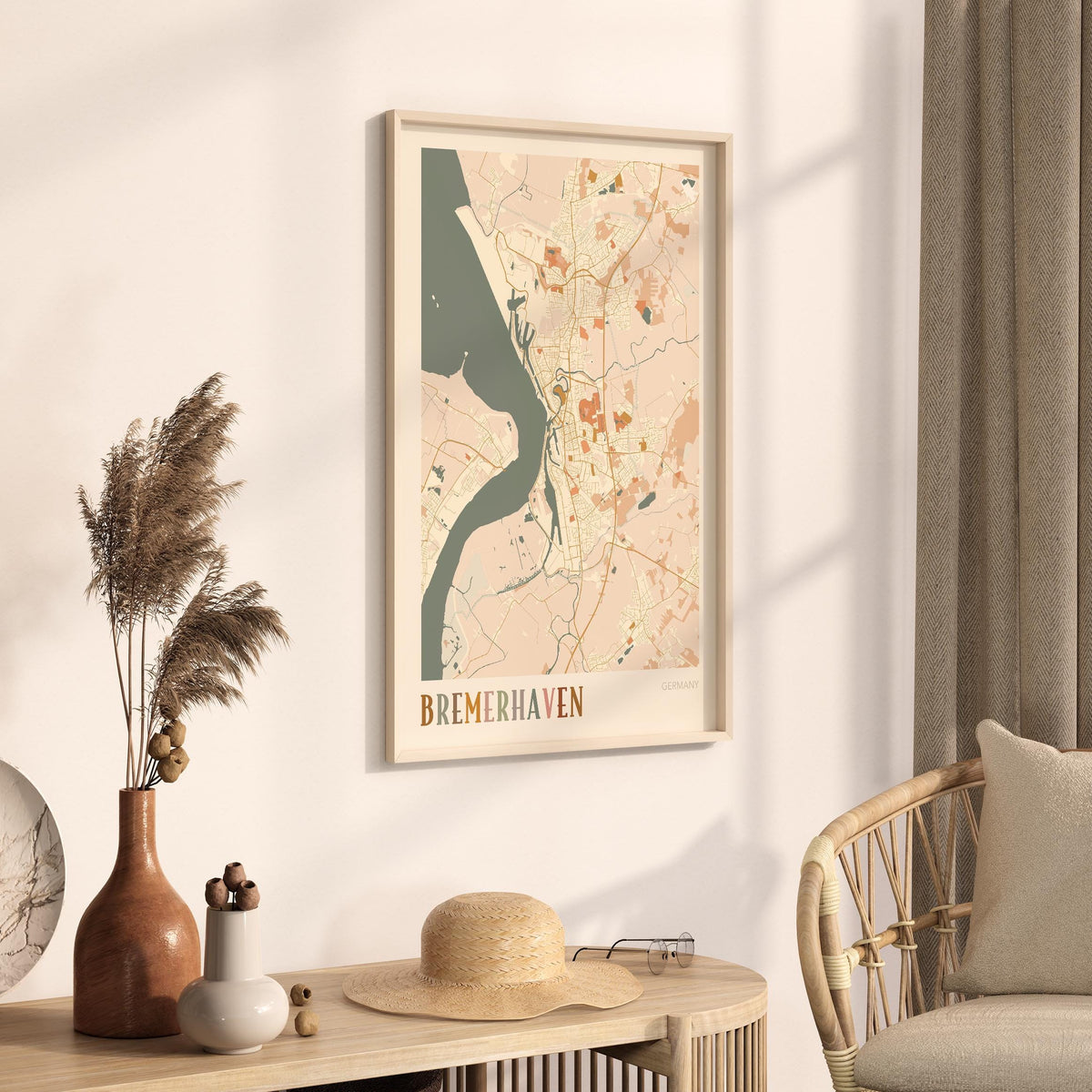bremerhaven germany map poster - image 2