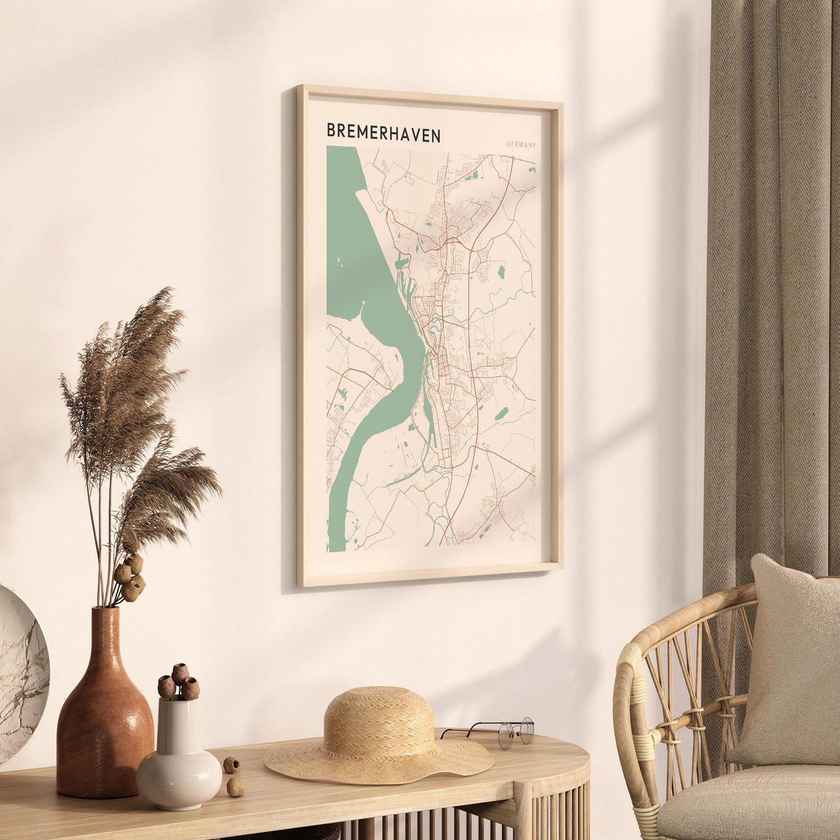 bremerhaven germany map poster - image 2
