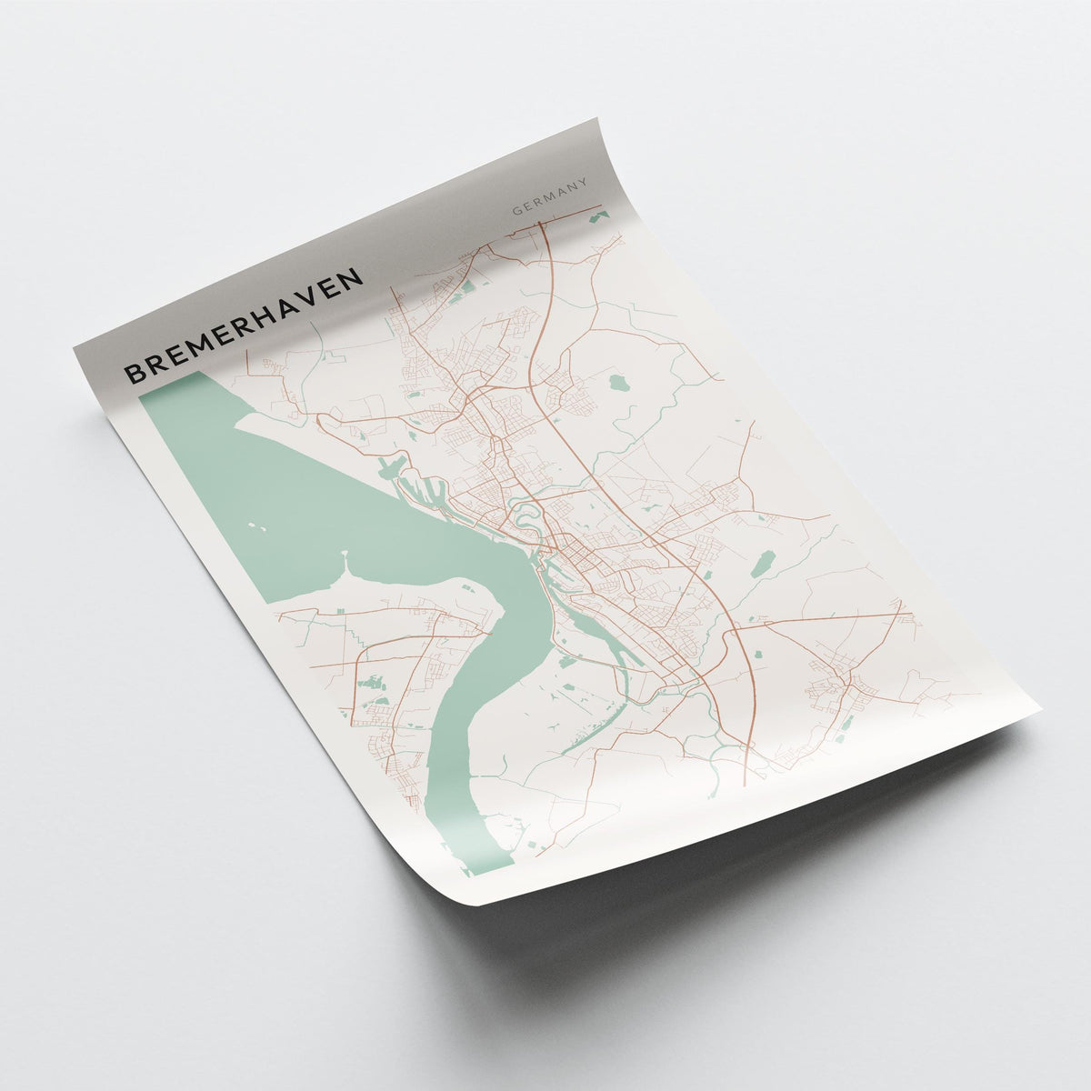 bremerhaven germany map poster - image 4
