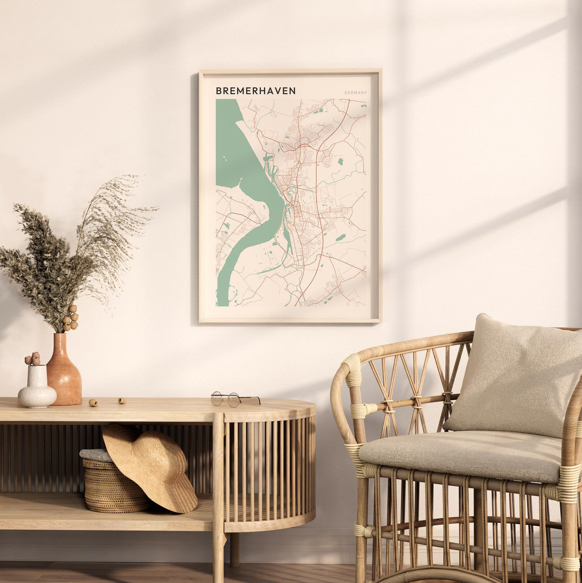 bremerhaven germany map poster - image 3