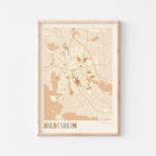 hildesheim germany map poster - image 1
