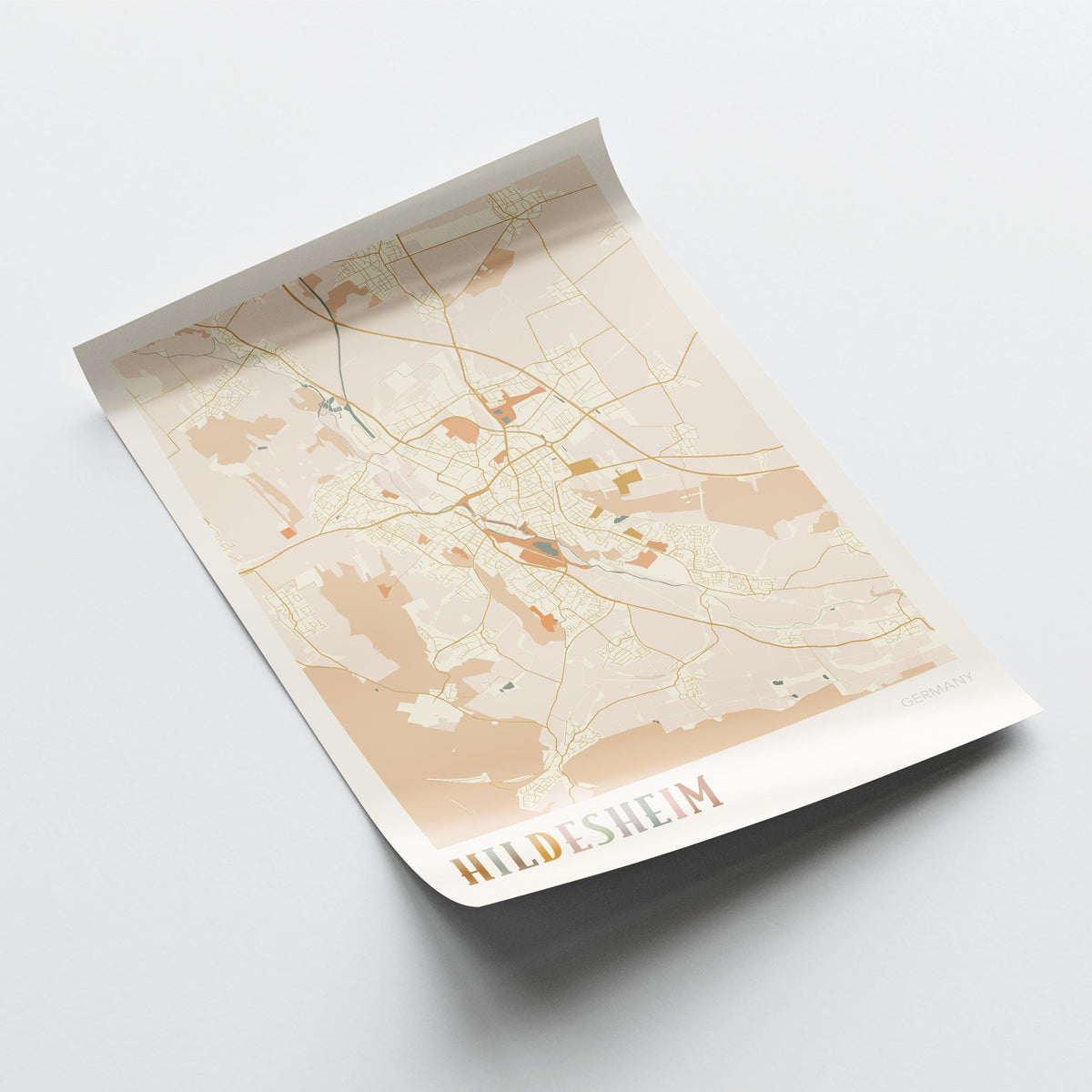 hildesheim germany map poster - image 4