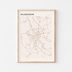 hildesheim germany map poster - image 1