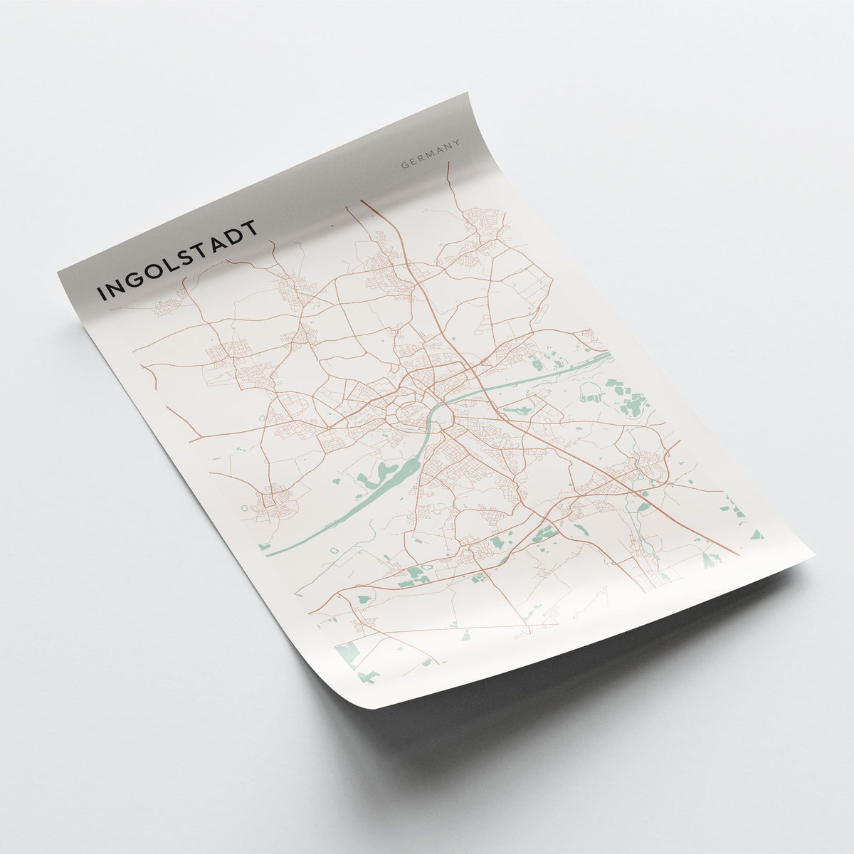 ingolstadt germany map poster - image 4