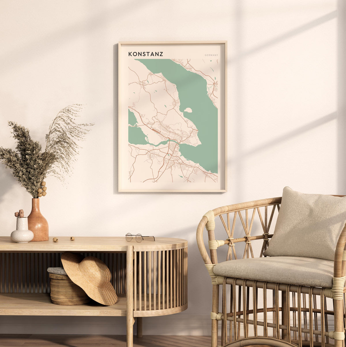 konstanz germany map poster - image 3