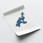 lac gauvreau quebec map poster – minimalist lake wall art - image 6