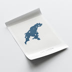 lac louisa map art print quebec map poster – minimalist lake wall art - image 6